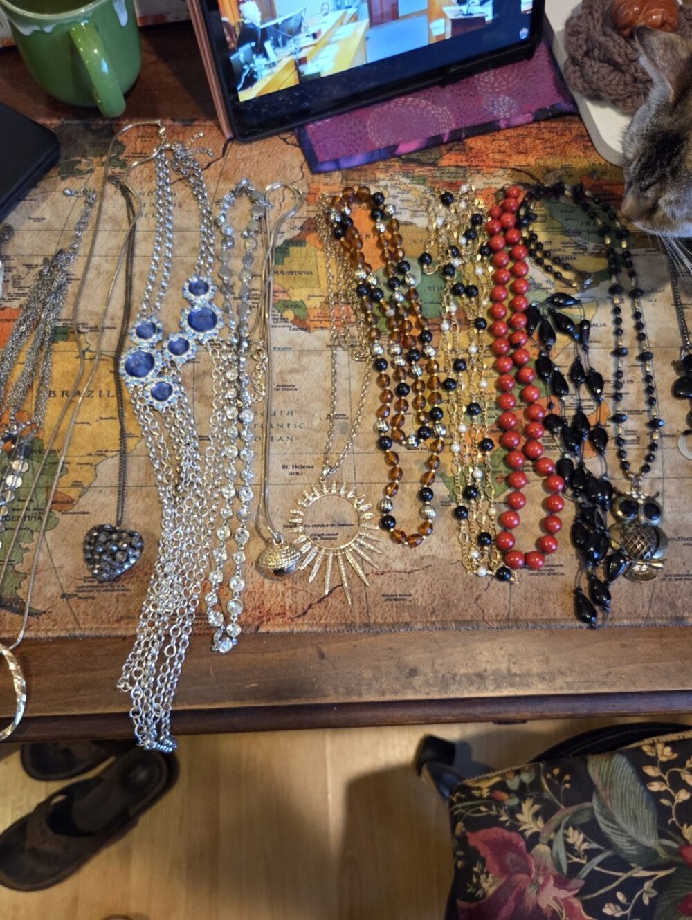 Large Selection Of Costume Jewelry Necklaces.